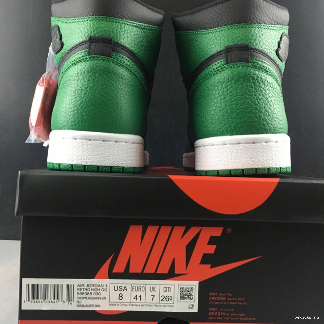 Rep high 555088-030 air 1 pine green jordan 0323